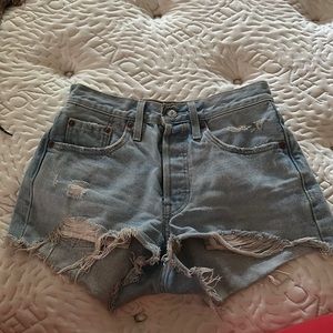 Blue Levi jean shorts
